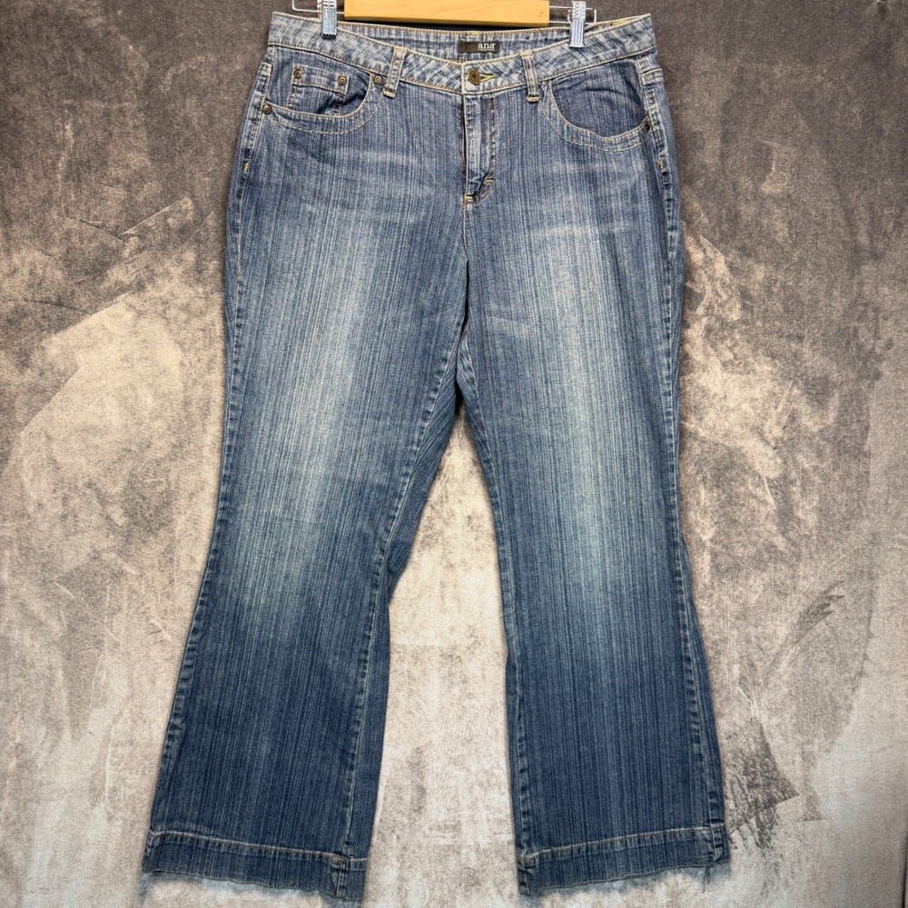 A.N.A Jeans Womens Blue Regular 12 Bootcut Flare Stretch Denim Y2K Casual